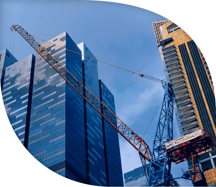 Building with Crane